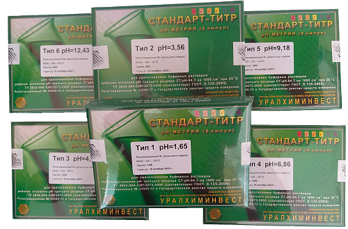 Фото Стандарт-титр для буферных растворов рН-метрии Стандарт-титр для буферных растворов рН-метрии
